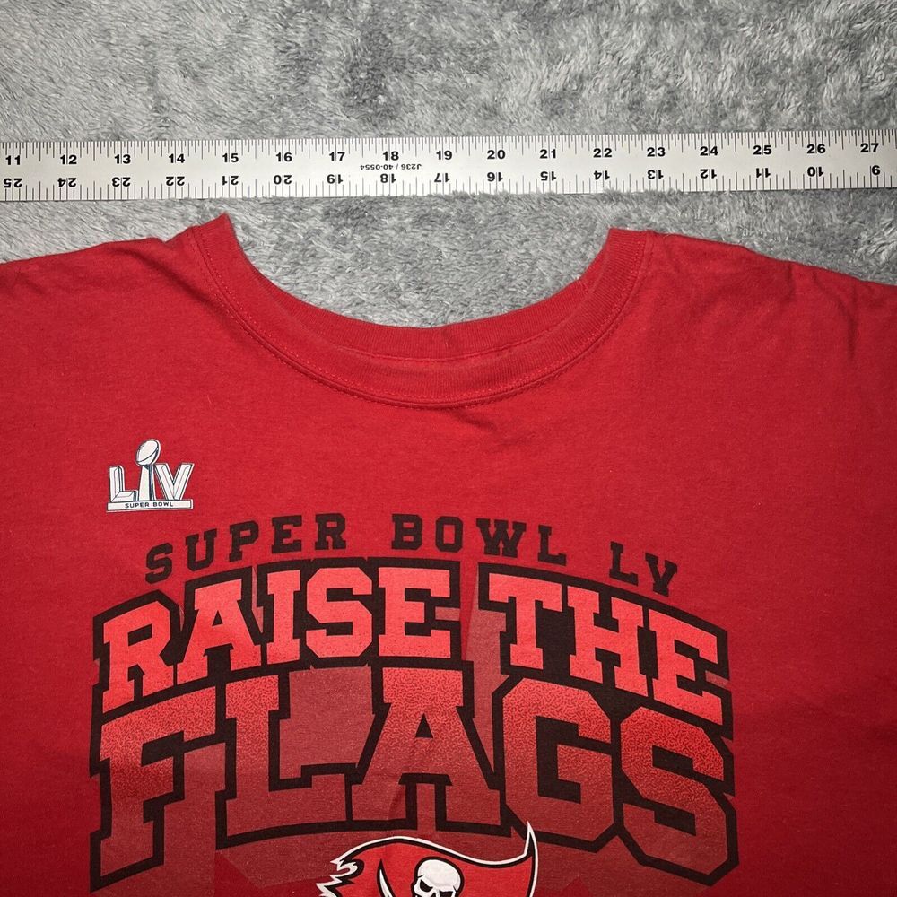 Tampa Bay Buccaneers Super Bowl LV Raise The Flags Short Sleeve Men's Large - Picture 9 of 14